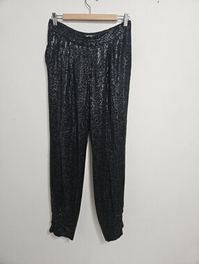 Erin Fetherston Sequins Bubble Pants Sz 6 Black